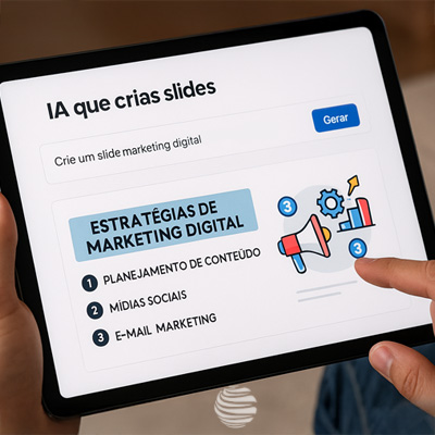 Apresentações rápidas e profissionais com a IA que cria slides a partir de texto! IA que cria slides a partir de texto